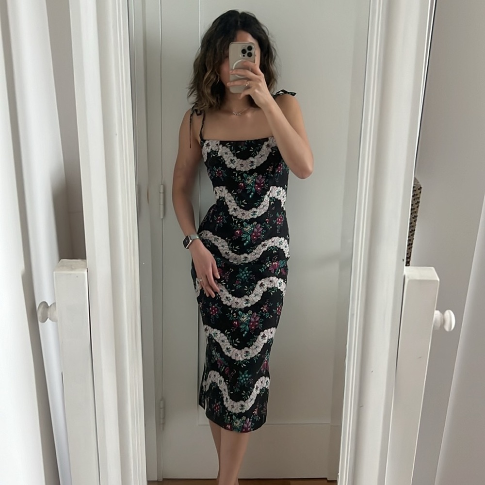 THE VAMPIRE'S WIFE Paisley Print The Midnight Garden Midi Dress